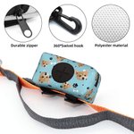 Personalized Multicolour Dog Paw Prints Bone Poop Bag Holder with 1-3 Pet Portrait Outdoor Activities Birthday Gift for Pet Owner