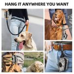 Personalized Multicolour Dog Paw Prints Bone Poop Bag Holder with 1-3 Pet Portrait Outdoor Activities Birthday Gift for Pet Owner