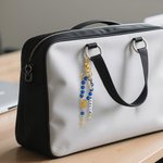 Gepersonaliseerde Kruis Schelp Kralen Engel Sleutelhanger met Naam Eerste Communie Doop Cadeau voor Christelijke Vrouwen Peettante