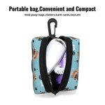 Personalized Multicolour Dog Paw Prints Bone Poop Bag Holder with 1-3 Pet Portrait Outdoor Activities Birthday Gift for Pet Owner