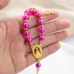 Gepersonaliseerde Kruis Schelp Kralen Engel Sleutelhanger met Naam Eerste Communie Doop Cadeau voor Christelijke Vrouwen Peettante