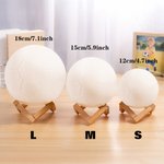 Personalized 3D Printing Touch Control Changing Color Soccer Night Light with Name Home Decor Birthday Gift for Sports Lover Soccer Coach