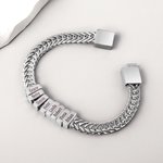 Personligt graverat 1-12 namnblock Armband för män Minimalistiska smycken Födelsedags- och jubileumspresent till pappa farfar