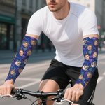 Spersonalizowane zdjęcia twarzy Flamingo Dolphin 1-3 Chłodzące rękawy chroniące przed słońcem Akcesoria outdoorowe Prezent urodzinowy dla przyjaciół rodziny