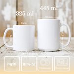 Personlig keramisk mugg med månadsblommor och namn vacker present till mamma och mormor på mors dag