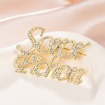 Personalisierte Bling Name Revers Pin Brosche Anzug Zubehör Geburtstag Geschenk für neue Sorority Mitglieder Mädchen