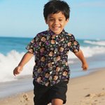 Spersonalizowana postać psa kota 1-3 zdjęcia twarzy Flamingi Delfiny Zestaw koszulek Impreza na plaży Prezent urodzinowy dla rodziny Miłośnik zwierząt