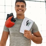 Personalisierte Boxen 100% Baumwolle Handtuch mit gesticktem Namen Sporting Good Training Jahrestag Geschenk für Boxer