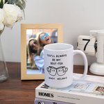 Personalised Cute Expressions You'll Always Be My Best Tea Coffee Ceramic Enamel Glass Mug with Name Home Decor Birthday Gift for Bestie Friend