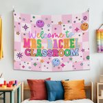 Personlig Välkommen till skolan Klassrumsväv med namn Söt klassrumsdekoration Tillbaka till skolan Present till lärare
