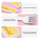 Personalised Cute Puppy Fantasy Unicorn Animal Safe Stainless Steel Kid’s Fork Spoon Knife 3 Pcs Cutlery Set with Name and Case Birthday Gift for Kids