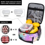 Personalizzato Cartoon Character Stationery Elements Borsa per il pranzo isolata con nome Picnic portatile Regalo di ritorno a scuola per ragazzi e ragazze