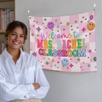 Personlig Välkommen till skolan Klassrumsväv med namn Söt klassrumsdekoration Tillbaka till skolan Present till lärare