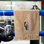 Personalisierte Boxen 100% Baumwolle Handtuch mit gesticktem Namen Sporting Good Training Jahrestag Geschenk für Boxer