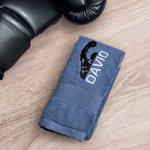 Personalisierte Boxen 100% Baumwolle Handtuch mit gesticktem Namen Sporting Good Training Jahrestag Geschenk für Boxer