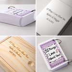 Personalized 52 Things I Love About You Multicolor Playing Poker Cards with Box Game Accessory Long Distance Relationship Anniversary Gift for Couple