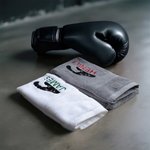 Personalisierte Boxen 100% Baumwolle Handtuch mit gesticktem Namen Sporting Good Training Jahrestag Geschenk für Boxer