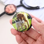 Personalised Pet Character Photo Stethoscope ID Tag Nurses Week Graduation Thanks Gift for Doctor Nurse Medical Students