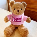 Personalisierte Kreuz Gott segnen Plüsch Teddybär Plüschtier mit Namen Religiöse Taufe Erstkommunion Geschenk für Jungen Mädchen