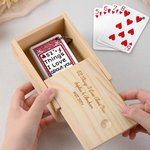 Personalized 52 Things I Love About You Multicolor Playing Poker Cards with Box Game Accessory Long Distance Relationship Anniversary Gift for Couple