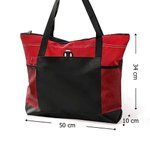 Borsa tote personalizzata in oxford con nome, fiore di nascita e personaggio animato - Regalo per compleanno e occasioni speciali per donne