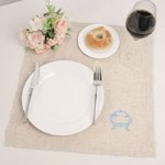 Personalized Embroidered Interlocking Monogram Initial Linen Napkin Housewarming Wedding Gift for Family Friend