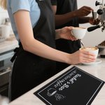Personligt kaffeelement halkfri kaffebarmatta med namn bordsdekoration öppning födelsedagspresent för barista kaffeälskare