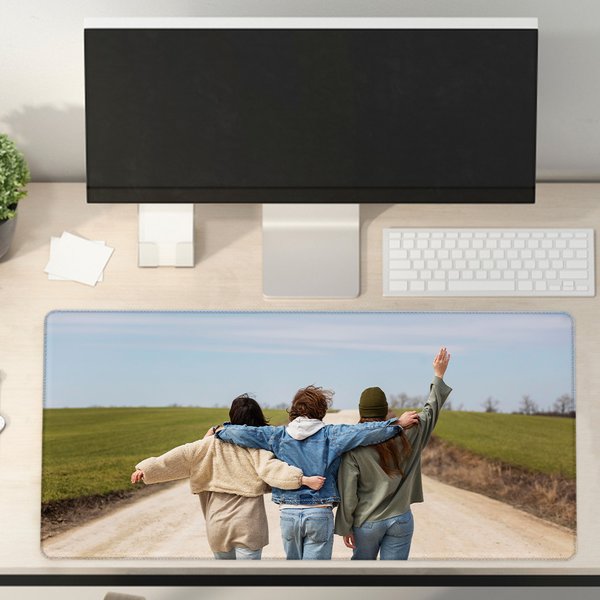 Personalised Photo Design Non-Slip Desk Mat Mouse Pad Office Supplies Birthday Gift for Employees Family Friends