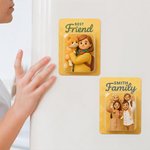Personalizzato 3D effetto foto personaggio magnete frigorifero con titolo Home Decor Anniversario regalo di compleanno per gli amici della famiglia