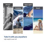 Personalized Cartoon Lifeguard Quick Dry Beach Towel with Name Outdoor Activities Summer Essentials Gift for Lifesaver