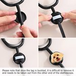 Personalised Pet Character Photo Stethoscope ID Tag Nurses Week Graduation Thanks Gift for Doctor Nurse Medical Students