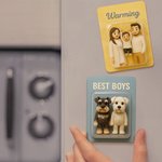 Personalizzato 3D effetto foto personaggio magnete frigorifero con titolo Home Decor Anniversario regalo di compleanno per gli amici della famiglia