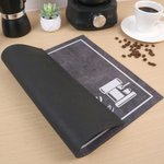 Personligt kaffeelement halkfri kaffebarmatta med namn bordsdekoration öppning födelsedagspresent för barista kaffeälskare