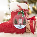 Personalized Vintage Lamp Post Sign Acrylic Hanging Ornament with Name and Year Tree Decor Christmas Gift for Family Friends