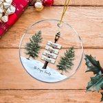Personalized Vintage Lamp Post Sign Acrylic Hanging Ornament with Name and Year Tree Decor Christmas Gift for Family Friends
