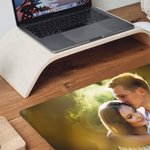 Personalised Photo Design Non-Slip Desk Mat Mouse Pad Office Supplies Birthday Gift for Employees Family Friends