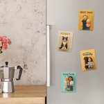 Personalizzato 3D effetto foto personaggio magnete frigorifero con titolo Home Decor Anniversario regalo di compleanno per gli amici della famiglia