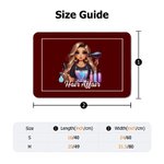 Personalisierte stilvolle Cartoon Barbier Multicolor Anti-Rutsch-Türmatte mit Text Salon Barbier Shop Zubehör Eröffnung Geschenk für Friseur Haar Liebhaber