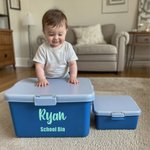 Personalised Text Name Multicolour Waterproof School Memories Box Label Graduation Keepsake End of School Gift for Boys Girls