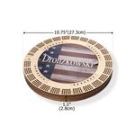 Personalized American Flag Design Portable Wooden Cribbage Board with Pegs and Poker Camping Outdoor Activities Birthday Gift for Cribbage Lovers