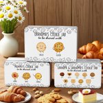 Personalizzato 1-12 carino cartone animato biscotti alimentare latta di stoccaggio con nome e testo festa bomboniere regalo di compleanno per gli amanti della cottura famiglia