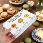 Personalizzato 1-12 carino cartone animato biscotti alimentare latta di stoccaggio con nome e testo festa bomboniere regalo di compleanno per gli amanti della cottura famiglia