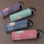 Personalised Motivational Quotes Initial 15 oz Water Bottle with Name and Handle Birthday Office Gift for Coworkers Office Workers