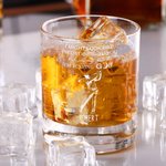 Personalized I'm Playing Golf 10 oz Old Fashioned Rock Whiskey Glass with Engraved Name Anniversary Birthday Gift for Golfers Whiskey Lovers