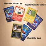 Personalised Funny Glitter Classic TCG Poke Card with Photo and Protective Cover Card Game Collection Birthday Gift for Kids Couple Pet Lover