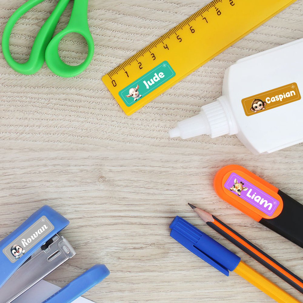 Étiquettes personnalisées parfaites comme cadeau de rentrée scolaire