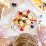 Personalised Cartoon Animals Safe Stainless Steel Fork Spoon Knife 3 Pcs Cutlery Set with Name and Case Back to School Birthday Gift for Boys Girls