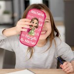 Personalised Cartoon Kid Character Double-Layer Waterproof Pencil Case with Name School Supply Birthday Back to School Gift for Boys Girls