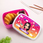 Boîte Repas Personnalisée avec Personnage Dessin Animé et Nom Qualité Alimentaire Cadeau Rentrée Anniversaire pour Enfants