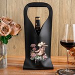 Sac à main en cuir PU avec nom Cadeau d'anniversaire de mariage pour les amateurs de vin